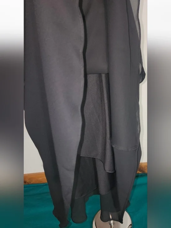 Liz Baker Cowl Neck Black Drrss Plus Size 22 - Picture 6 of 7